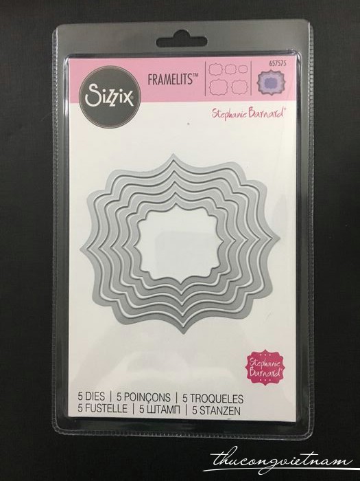 657575-Khuôn cắt Sizzix Framelits Labels, Fancy 